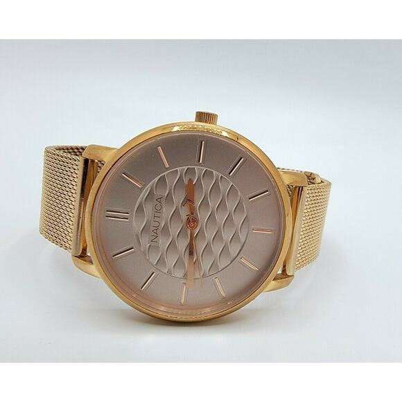 Nautica "Coral Gables" NAPCGP908 Rose Gold Stainless Steel Analog Quartz Watch - Picture 4 of 10